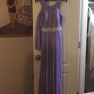 Long lilac dress